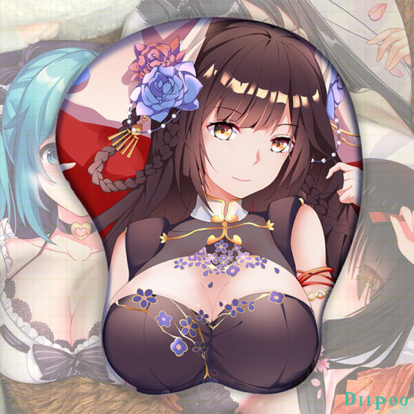 Hiei 3D Oppai Mouse Pad