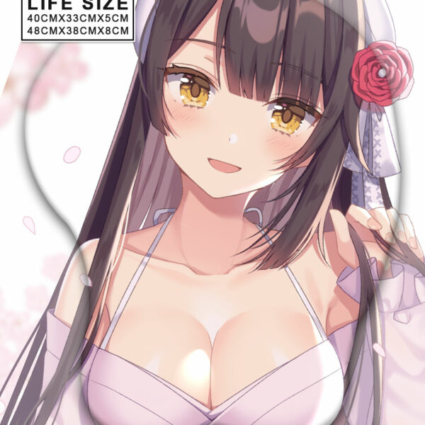 Hiei 실물 크기 가슴 마우스 패드