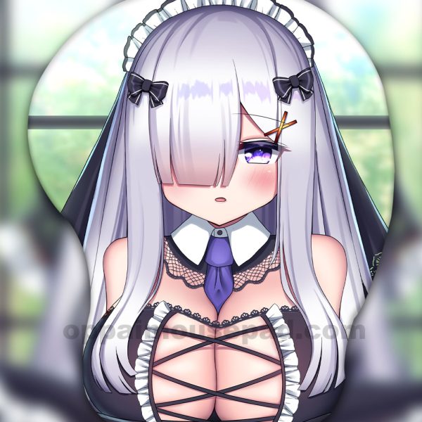 섹시한 하녀 실물 크기 가슴 마우스 패드