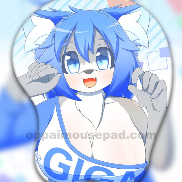 모피 3D 가슴 마우스패드