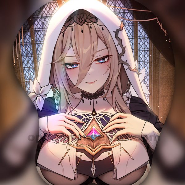 아포니아 3D 가슴 마우스패드 | 붕괴학원