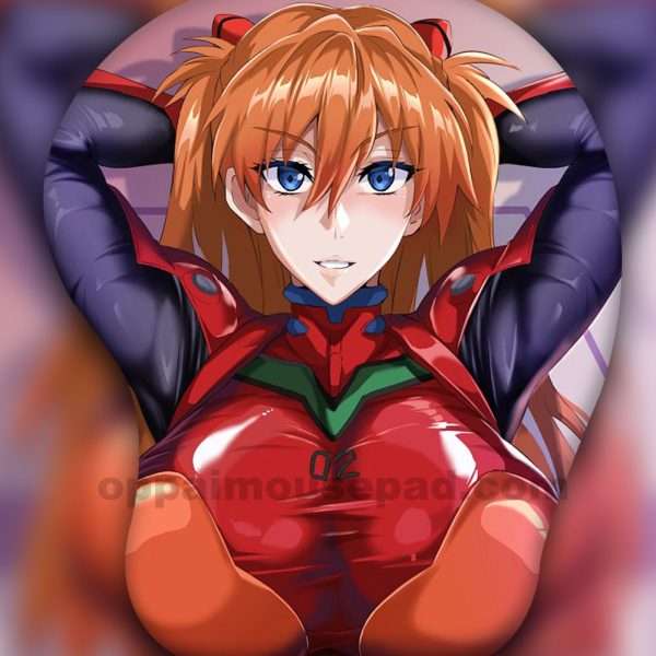 소류 아스카 랑그레이 3D 가슴 마우스패드 | 신세기 에반게리온