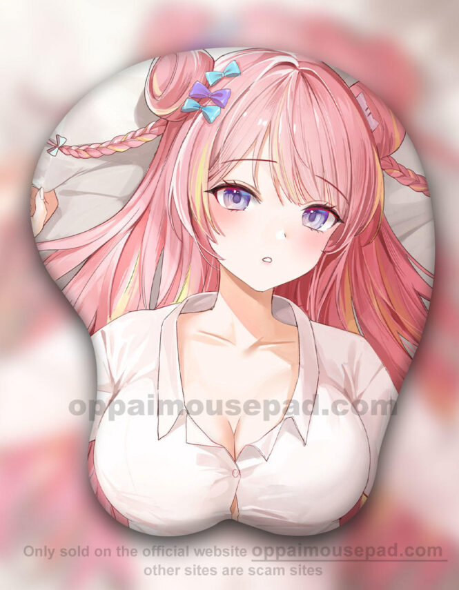 Cute Girl 3D Oppai Mouse Pad