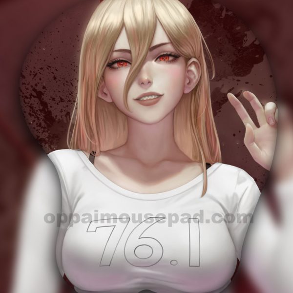 파워 체인소 맨 3D 가슴 마우스패드