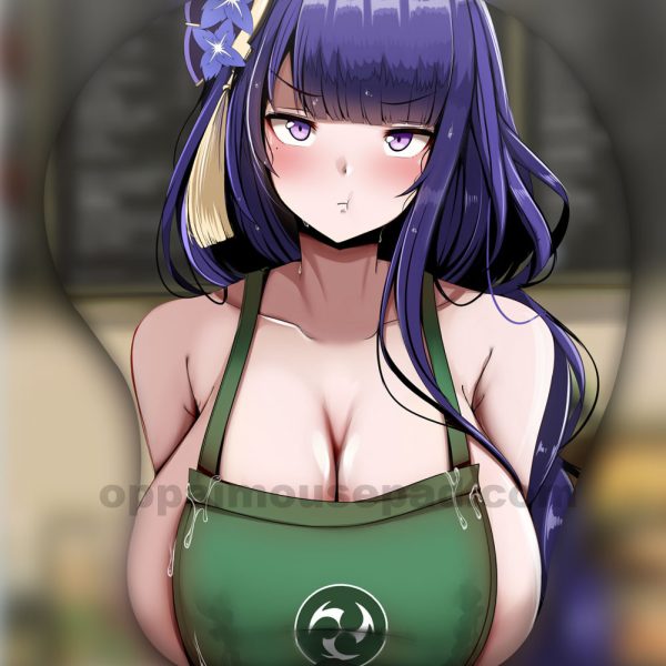 라이덴 쇼군 3D 가슴 마우스패드 | 원신 Ver4