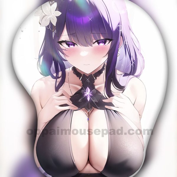 라이덴 쇼군 3D 가슴 마우스패드 | 원신 Ver5