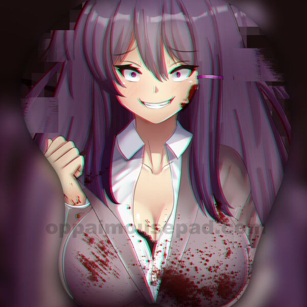 유리 3D 가슴 마우스패드| 액션 대마인