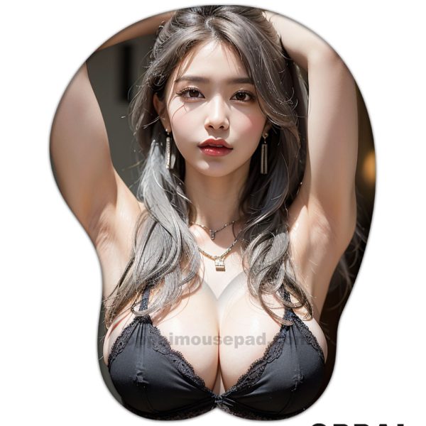소녀를 먹어라 3d 마우스 패드 젖꼭지
