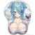 파란 머리 소녀 3D 마우스 패드