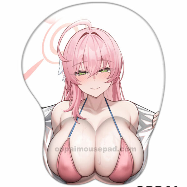 우라와 하나코 3D 마우스 패드 젖꼭지 | 블루 아카이브 성인 마우스 패드